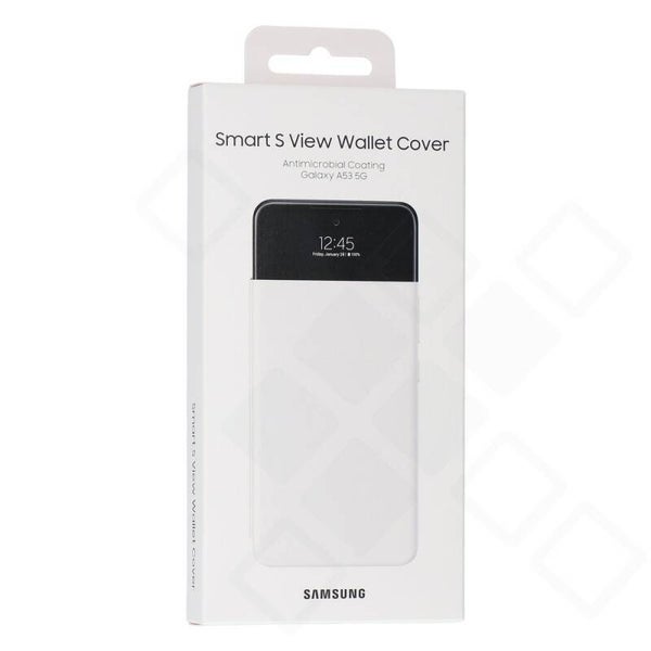 Samsung Smart S View Wallet Cover Galaxy A53 5G Weiß