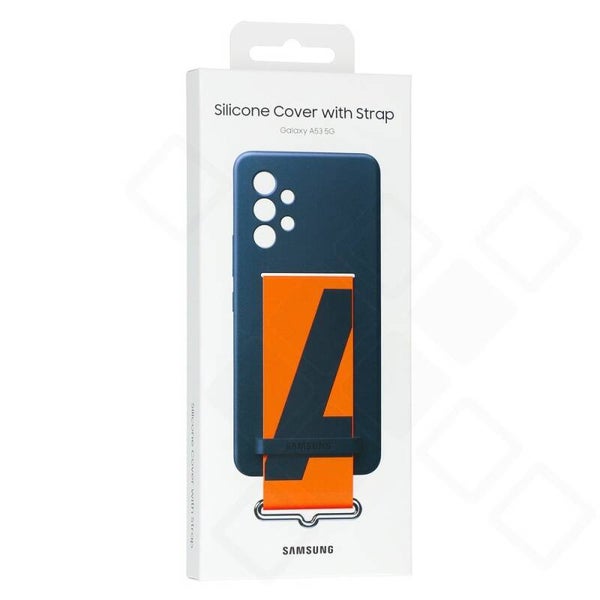 Samsung Silicone Cover mit Band für Galaxy A53 5G – Original Hülle