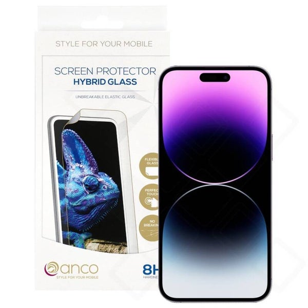 anco Hybrid Panzerglas für iPhone 14 Pro Max – flexibel & kratzfest