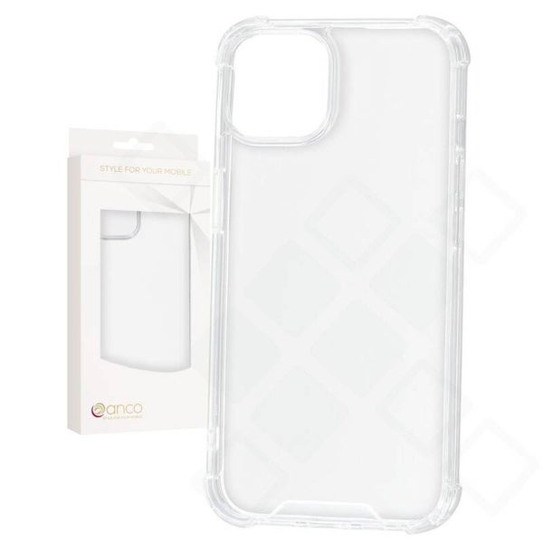 anco Protect Case für Apple iPhone 14 – transparentes TPU Case mit verstärkten Kanten