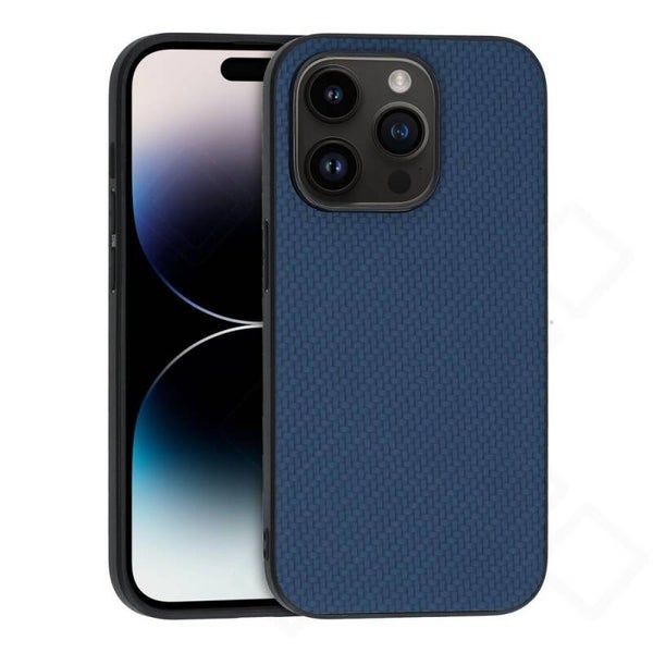 anco Carbon Style Hülle für iPhone 14 Pro – blau