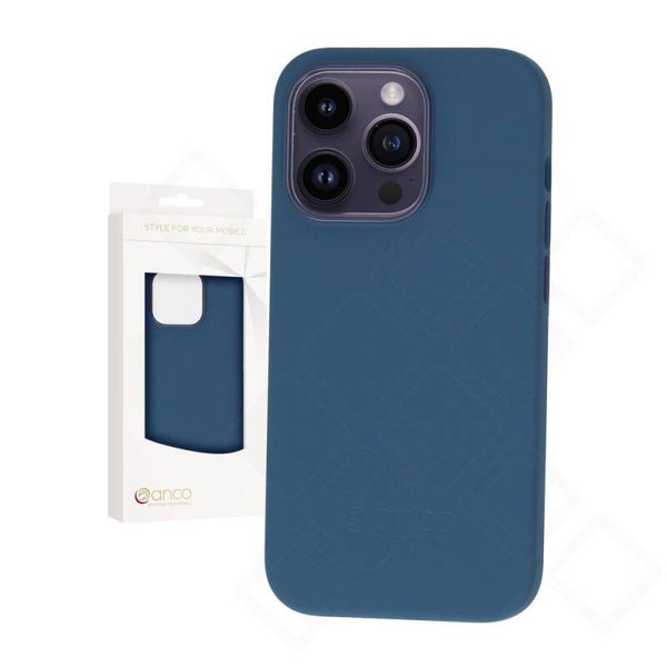 anco Silikon Hülle für iPhone 14 Pro Blau