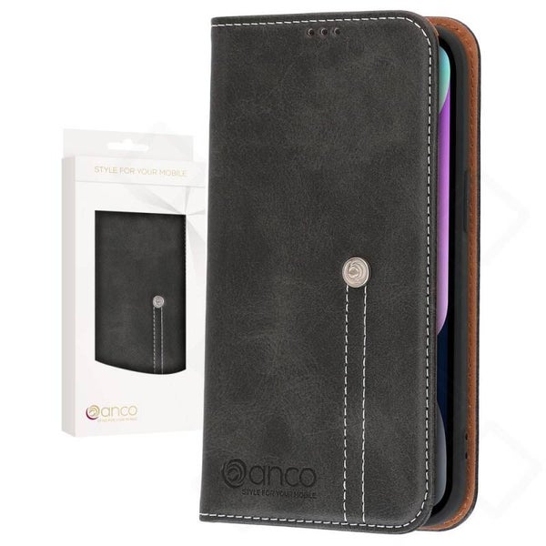 anco Bookcase Phoenix Hülle für iPhone 14 – Schwarz