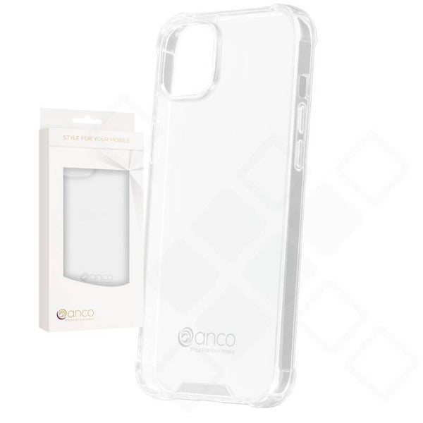 anco Protect Case für Apple iPhone 14 Plus – transparente TPU Handyhülle mit verstärkten Kanten