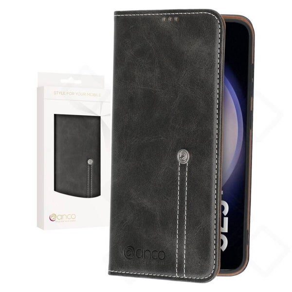 anco Bookcase Phoenix Hülle für Samsung Galaxy S23+ – Schwarz