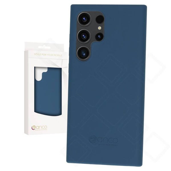 anco Liquid Silicone Hülle für Samsung Galaxy S23 Ultra – blau
