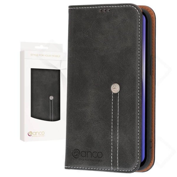 anco Bookcase Phoenix Handyhülle für Samsung Galaxy A54 – Schwarz