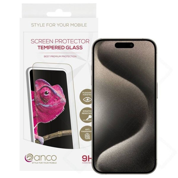 anco Panzerglas Fullscreen für iPhone 15 Pro Max