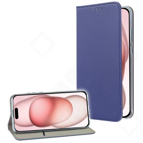 Bookcase Magnetic Hülle für Apple iPhone 15 – PU Leder