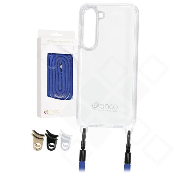 anco Lanyard Hülle für Samsung Galaxy S23+ – mit Band & Ösen