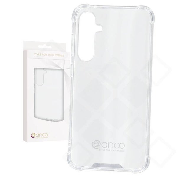 anco Protect Case für Samsung Galaxy S23 FE – Transparent, TPU Schutzhülle mit verstärkten Kanten