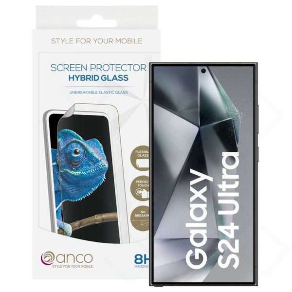 anco Hybrid Glas für Samsung Galaxy S24 Ultra – transparent