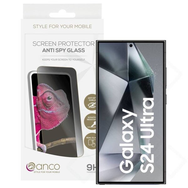 anco Anti-Spy Panzerglas für Samsung Galaxy S24 Ultra
