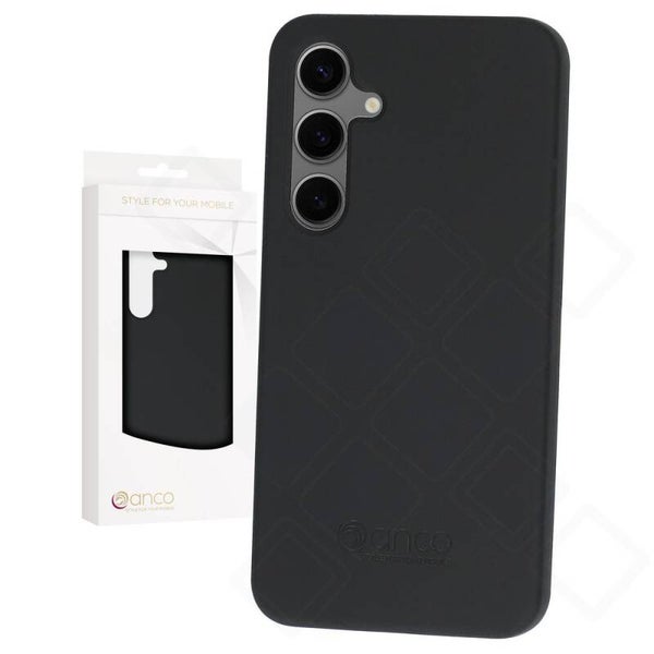 anco Liquid Silicone Case für Samsung Galaxy S24+ – Schwarz