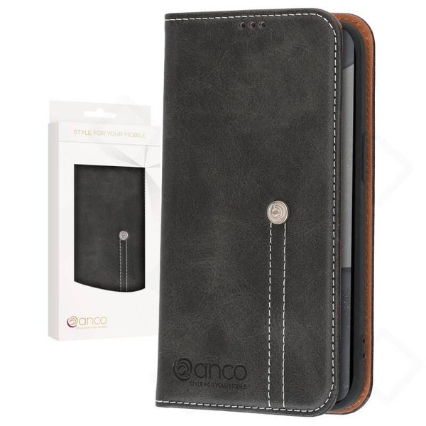 anco Bookcase Phoenix für Samsung Galaxy S24 (S921B) – Schwarz