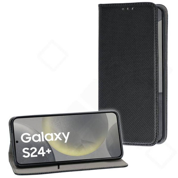 Bookcase Magnetic Hülle für Samsung Galaxy S24+ – PU Leder mit Kartenfach