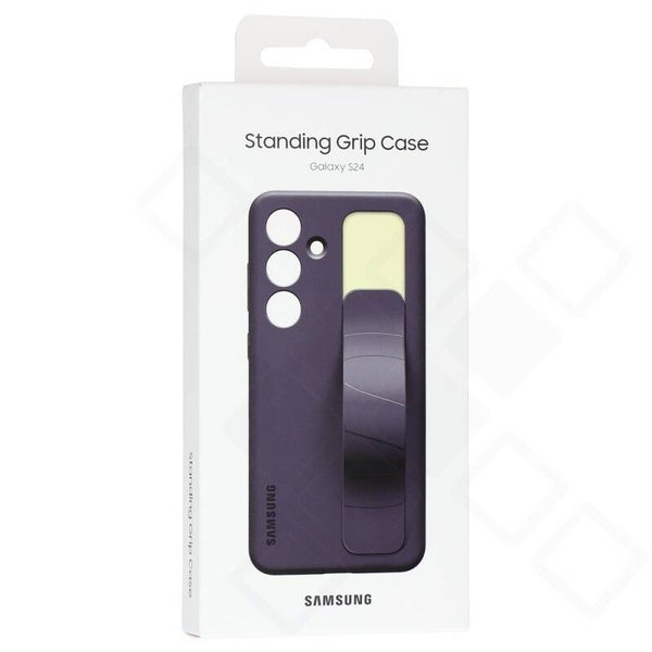 Samsung Standing Grip Cover für Galaxy S24 – burgundy (Original)