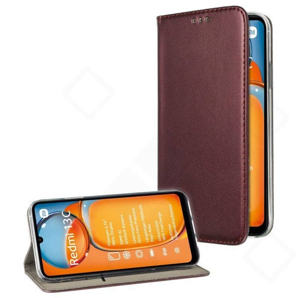 Bookcase Magnetic Hülle für Xiaomi Redmi 13C 4G / 5G
