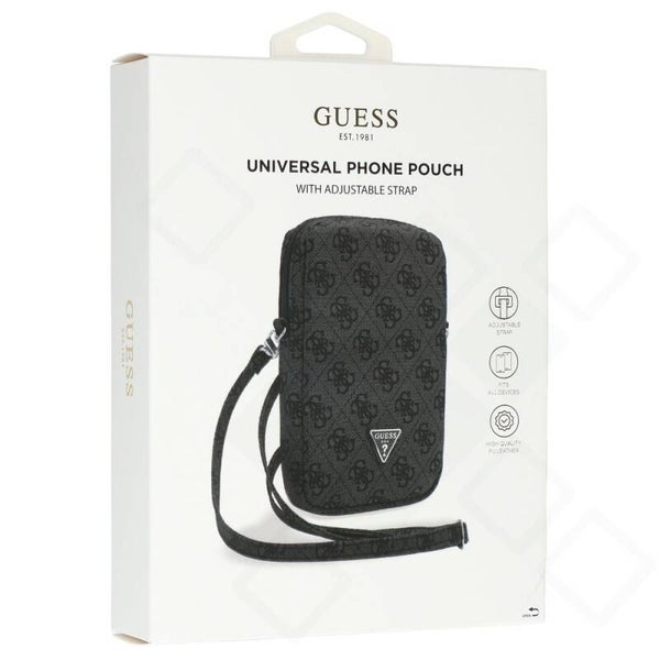 Guess Triangle Logo Handytasche mit Reißverschluss – PU Leder