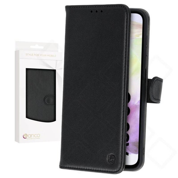 anco Basic Bookcase für Samsung Galaxy A35 5G – Leder Handyhülle mit Kartenfach