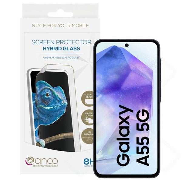 anco Hybrid Panzerglas für Samsung Galaxy A55 5G – flexibel & ultra-dünn