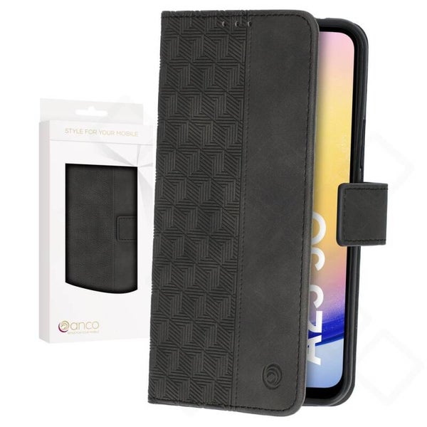 anco Bookcase Hülle Samsung Galaxy A25 5G – Leder Handyhülle mit Kartenfach