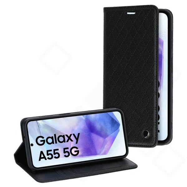 Bookcase Style Magnetic Hülle für Samsung Galaxy A55 5G – Leder Case mit Kartenfach