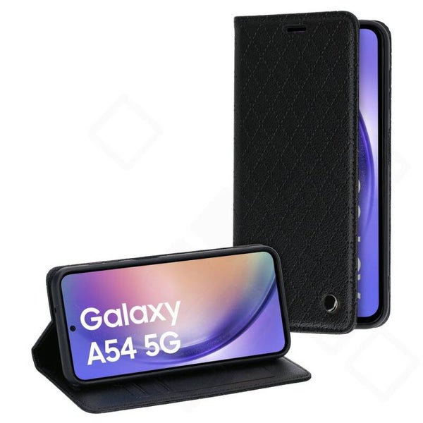 Bookcase Hülle Samsung Galaxy A54 (A546B) – Schwarz, Magnetverschluss