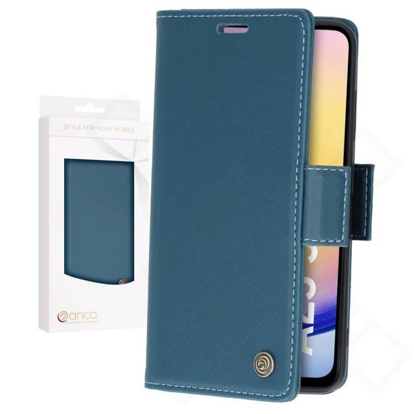 anco Bookcase Hülle Samsung Galaxy A25 5G – Leder Handyhülle mit Kartenfach