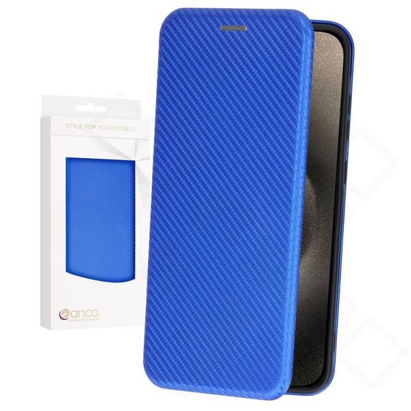 anco Bookcase Carbon Optic Hülle für iPhone 15 Pro