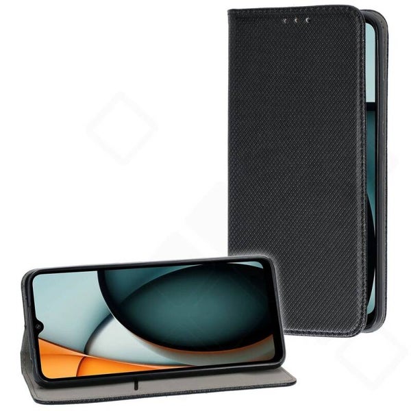 Bookcase Magnetic Hülle für Xiaomi Redmi A3 – Schwarz