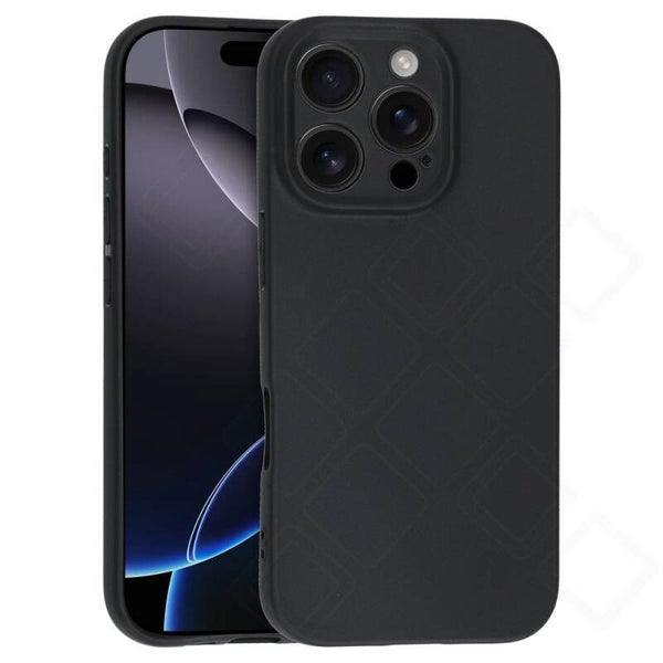 Dark TPU Case für iPhone 16 Pro Max – schwarz