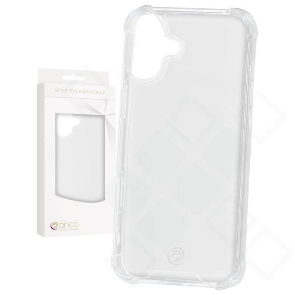 anco Protect Case für Apple iPhone 16 Plus – transparent, stoßfest TPU Handyhülle
