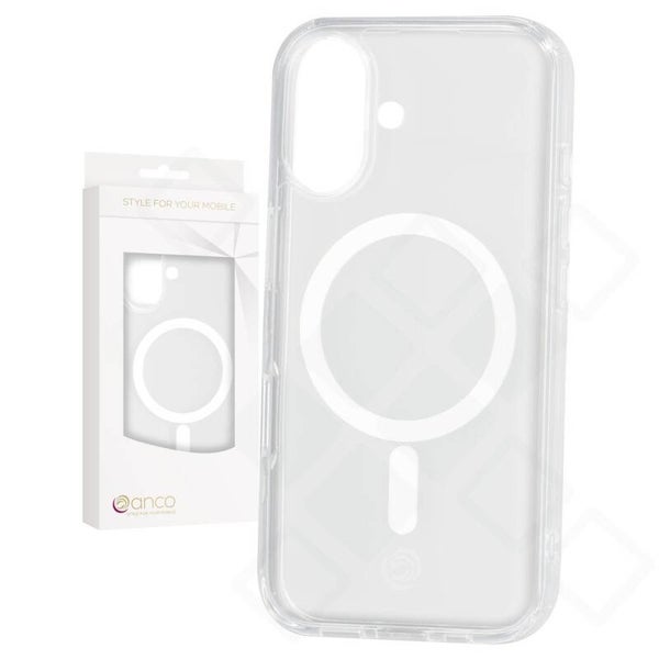 anco Magnetic Case für Apple iPhone 16 – crystal | MagSafe Hülle Transparent