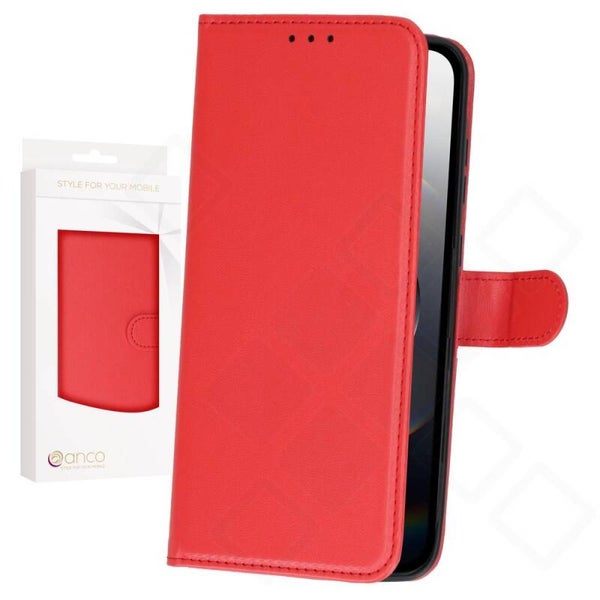 anco Basic Bookcase für iPhone 16e – Handyhülle mit Kartenfach