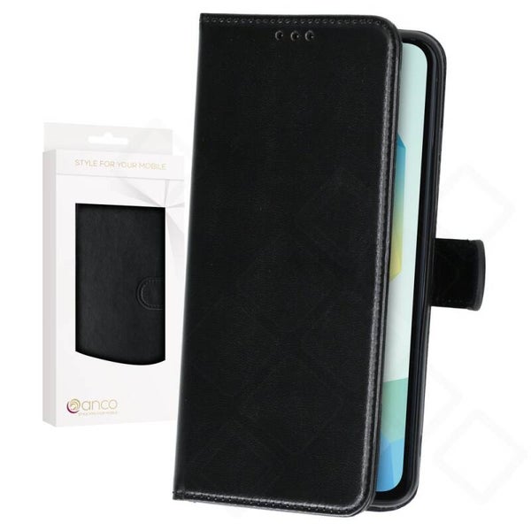 anco Basic Bookcase für Samsung Galaxy A16 / A16 5G (A165F, A166B) – PU Leder Hülle mit Kartenfach