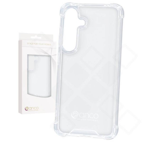 anco Protect Case für Samsung Galaxy S25 – transparent TPU Handyhülle mit verstärkten Kanten