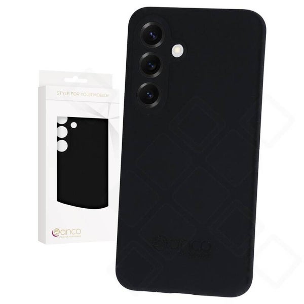 anco Liquid Silicone Case für Samsung Galaxy S25+ – black