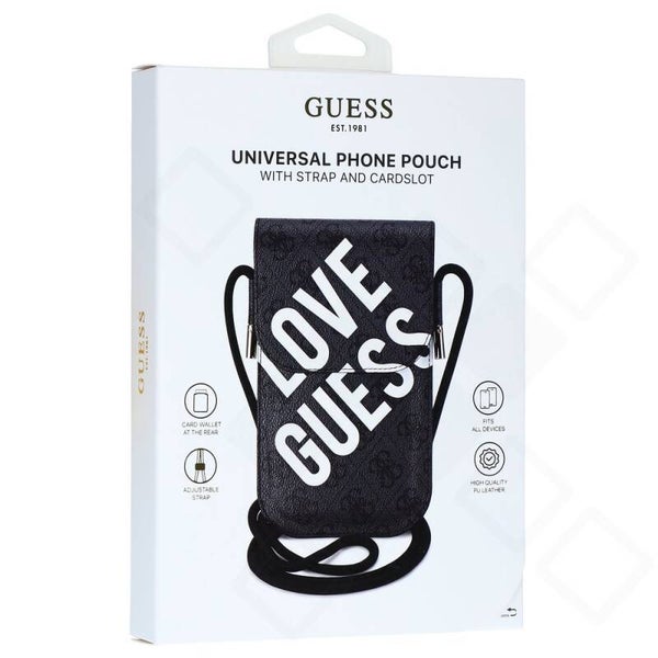 Guess 4G Big Love Phone Bag – Schwarz | Handyshop Schmölln