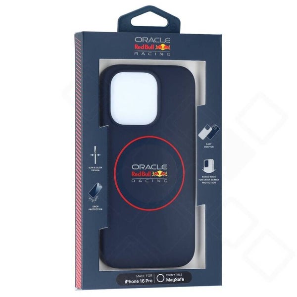 Red Bull Silicone Case für iPhone 16 Pro – navy