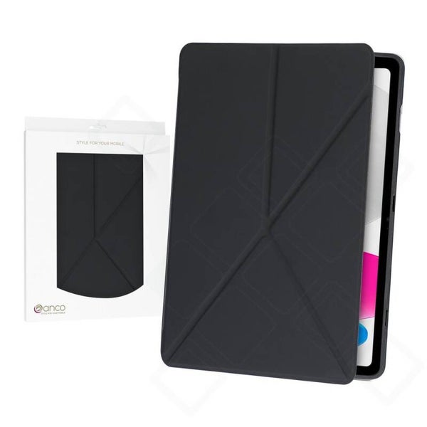 anco Bookcase Atlanta iPad 10/11 Gen Hülle – Schwarz