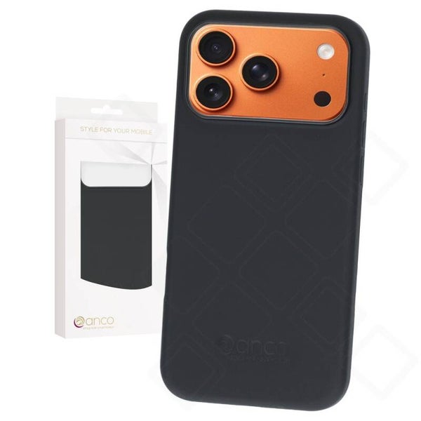 anco Magnet Silikon Hülle für iPhone 17 Pro - Schwarz (MagSafe)
