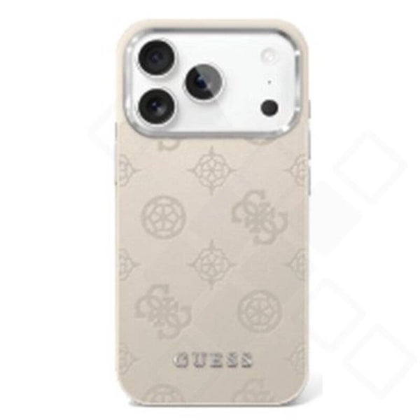 Guess Peony Leder Hülle MagSafe für iPhone 17 Pro Max