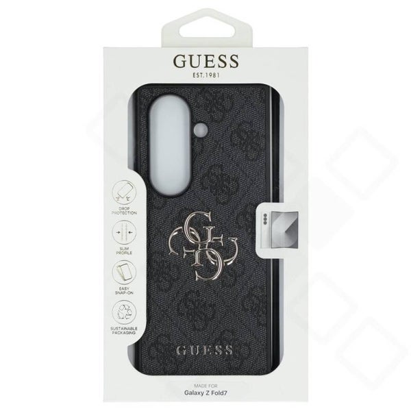 Guess 4G Metal Logo Case für Samsung Galaxy Z Fold7 – black