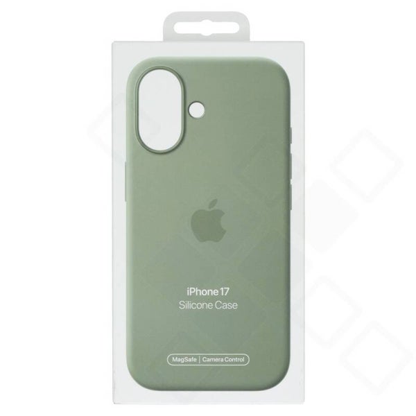 Apple Silicone Case MagSafe für iPhone 17 – Light Moss