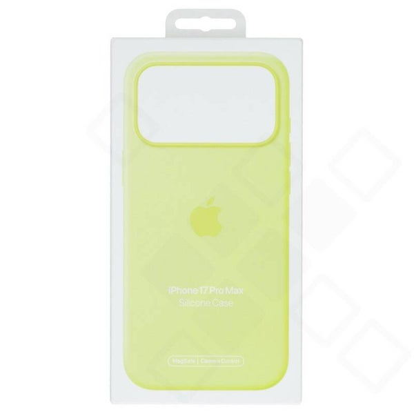 Apple Silicone Case with MagSafe für iPhone 17 Pro Max – Neon Yellow | Handyhülle
