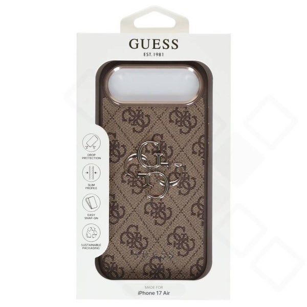 Guess 4G PU Leather Case Gold Frame für iPhone Air – Handyhülle