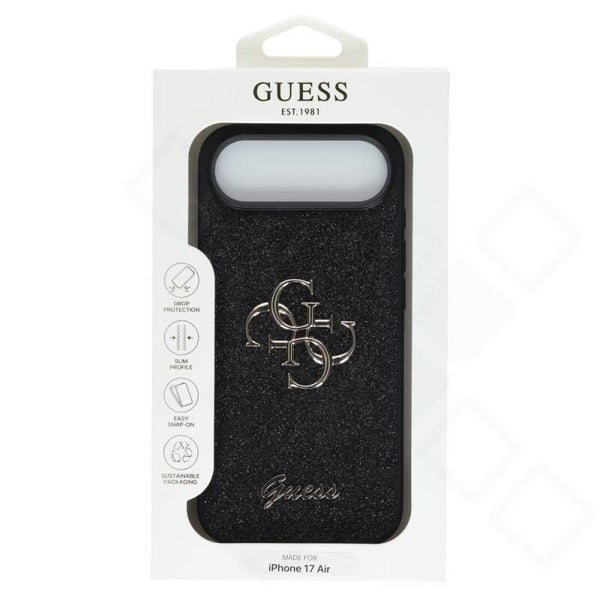 Guess Glitter 4G Logo Hülle für Apple iPhone Air – PU Case