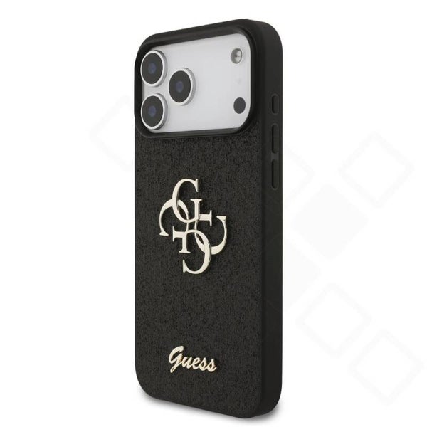 Guess Glitter 4G Logo Hülle für iPhone 17 Pro Max – Glitzer Case