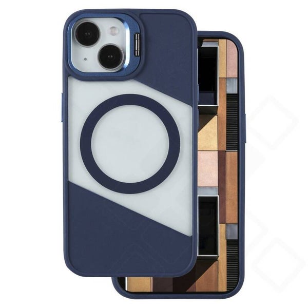 anco Magnetic Fusion Case für Apple iPhone 17 – MagSafe Hülle mit Standfuß – Blue